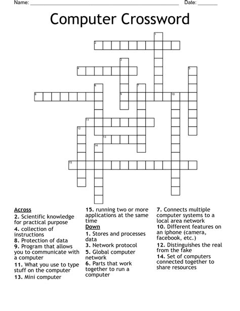 non pc computer crossword